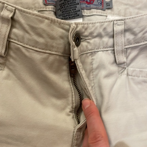 Vintage Silver Jeans Flare Leg Low Rise Khakis EUC - Picture 6 of 12